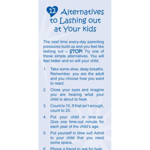 12 Alternatives to Lashing Out at Your Kids*